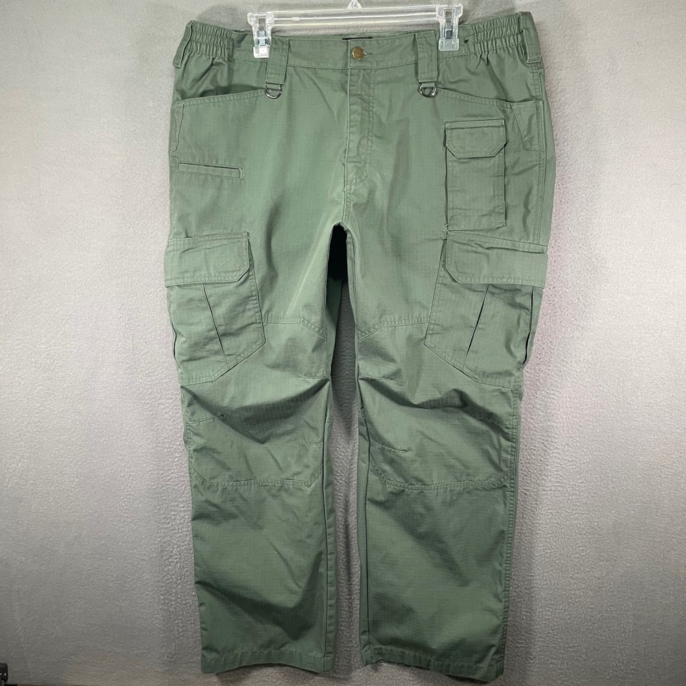 CQR 40x30 Olive Tactical Cargo Pants Mens Utility Ripstop‎